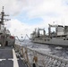 USS Ross conducts underway replenishment with French ship FS Marne