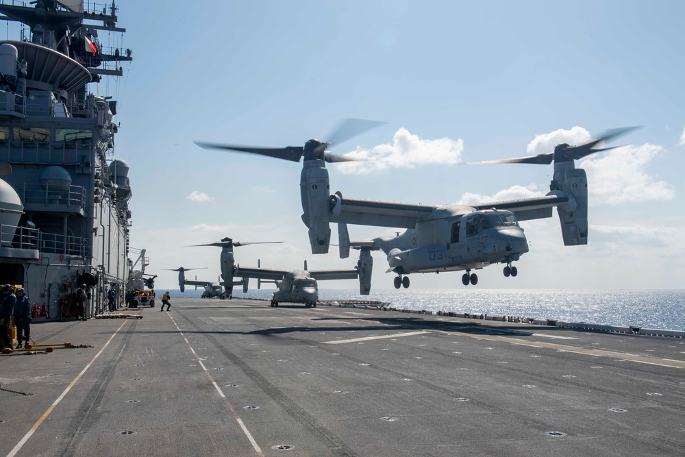 USS America (LHA 6) Conducts Flight Operations