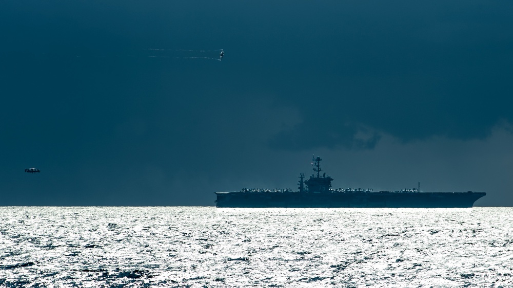 Nimitz-class aircraft carrier USS Harry S. Truman (CVN 75) conducts flight operations in the Ionian Sea