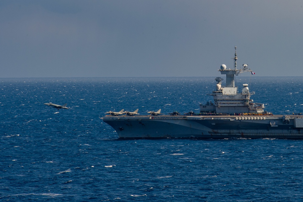 The Harry S. Truman Carrier Strike Group is on a scheduled deployment in the U.S. Sixth Fleet area of operations in support of naval operations to maintain maritime stability and security.