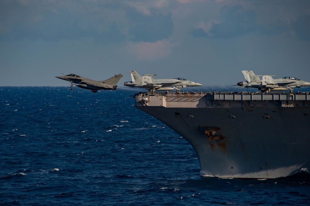 The Harry S. Truman Carrier Strike Group is on a scheduled deployment in the U.S. Sixth Fleet area of operations in support of naval operations to maintain maritime stability and security.