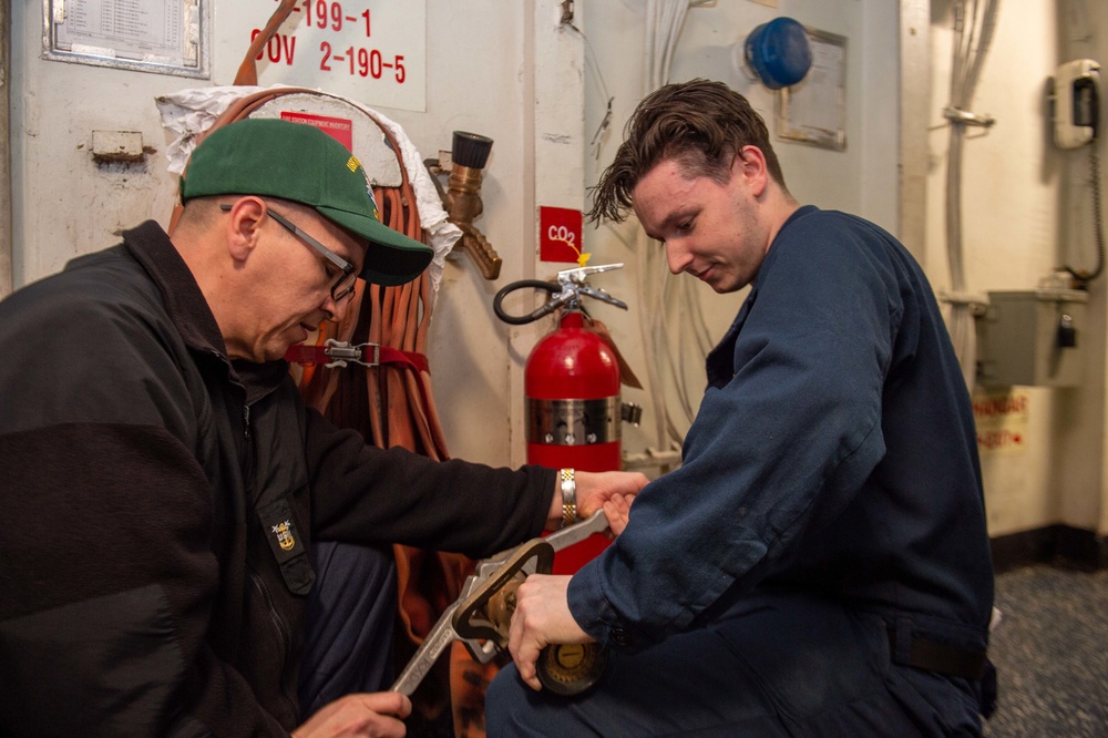 The Harry S. Truman Carrier Strike Group is on a scheduled deployment in the U.S. 6th Fleet area of operations in support of naval operations to maintain maritime stability and security.