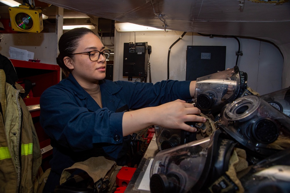 The Harry S. Truman Carrier Strike Group is on a scheduled deployment in the U.S. Sixth Fleet area of operations in support of naval operations to maintain maritime stability and security.