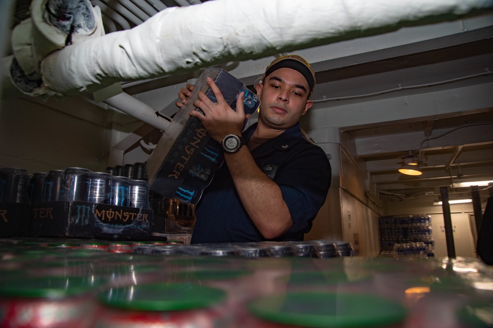 The Harry S. Truman Carrier Strike Group is on a scheduled deployment in the U.S. Sixth Fleet area of operations in support of naval operations to maintain maritime stability and security.