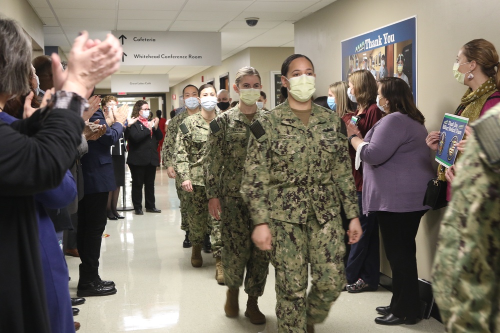 U.S. Navy medical team departs Erie County Medical Center