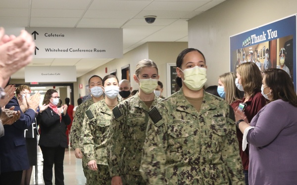 U.S. Navy medical team departs Erie County Medical Center