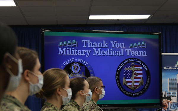 U.S. Navy medical team departs Erie County Medical Center