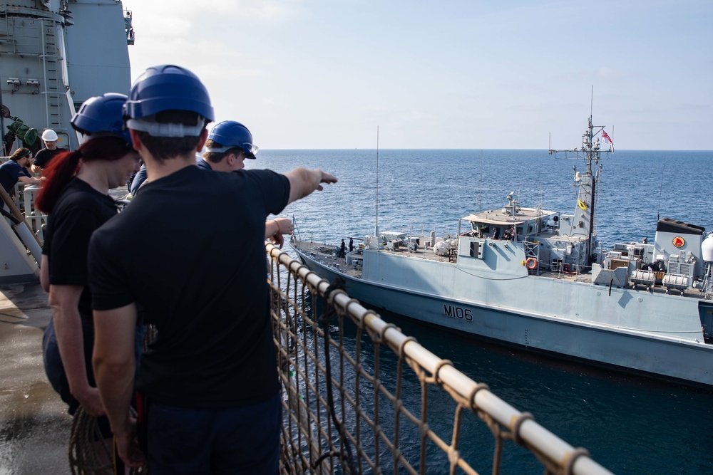 RFA Lyme Bay Replenishment at Sea