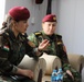 Coalition forces visit Zerevani female Peshmerga security guards