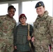 Coalition forces visit Zerevani female Peshmerga security guards