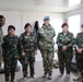 Coalition forces visit Zerevani female Peshmerga security guards