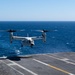 CMV-22B Osprey Lands On The USS Nimitz