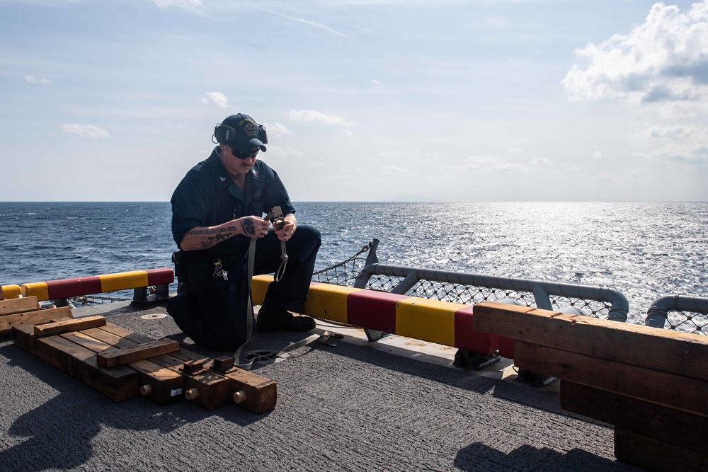 USS America (LHA 6) Conducts Live-Fire Exercise