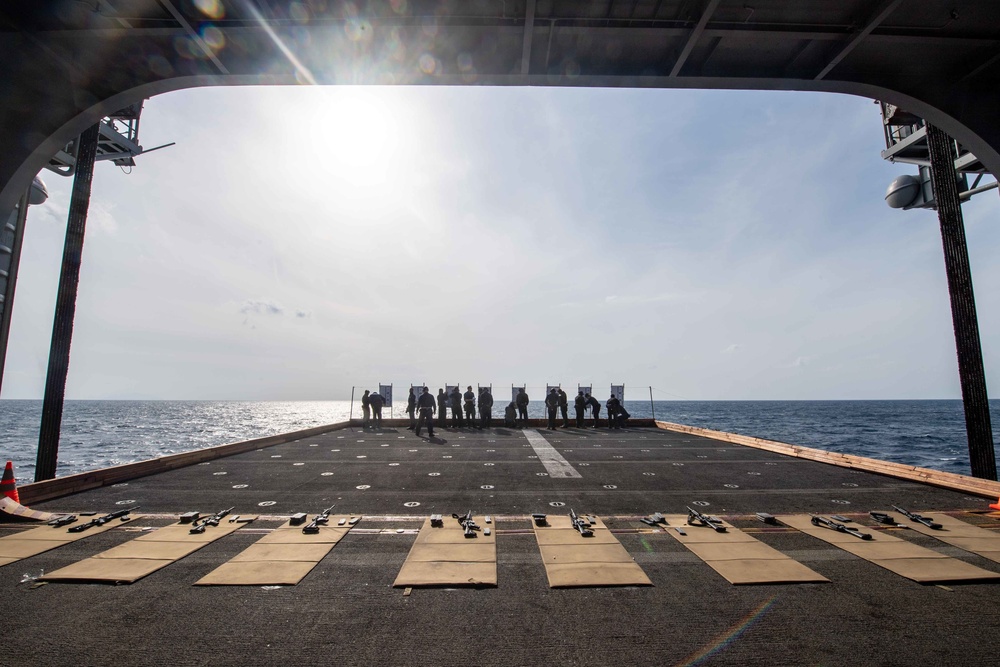 USS America (LHA 6) Conducts Live-Fire Exercise