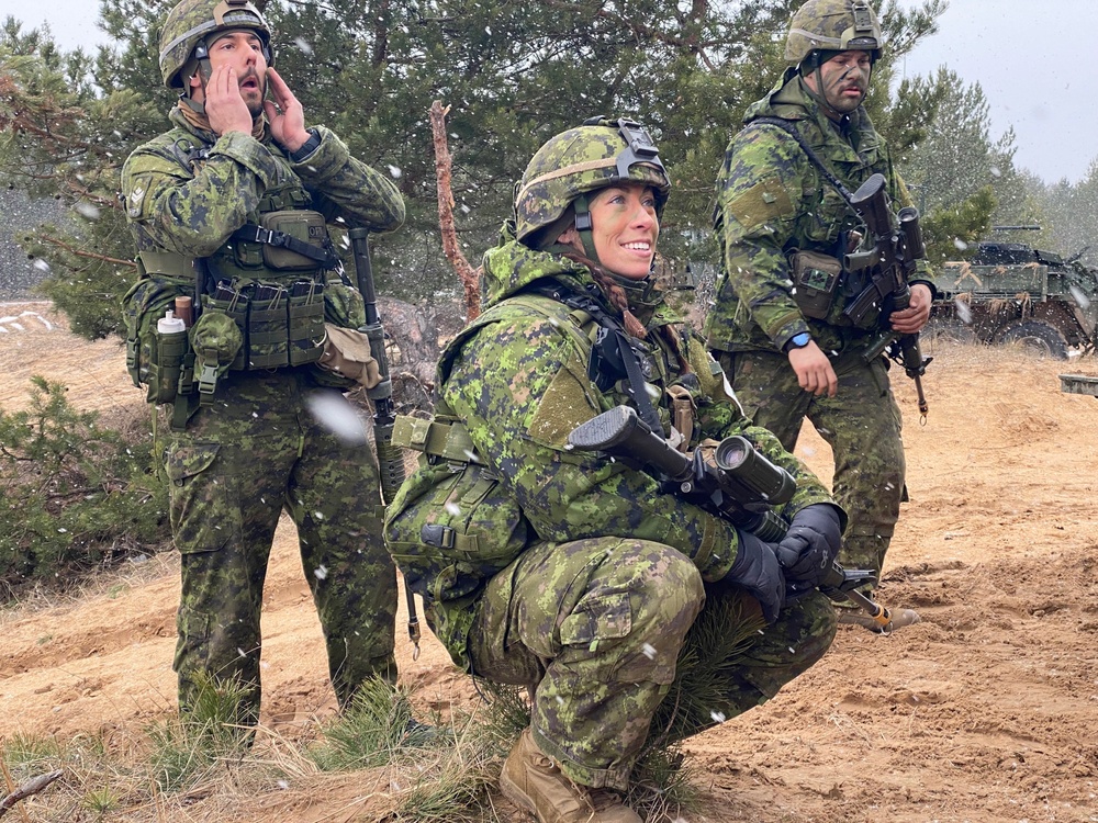 Canadian Army Trains in Latvia