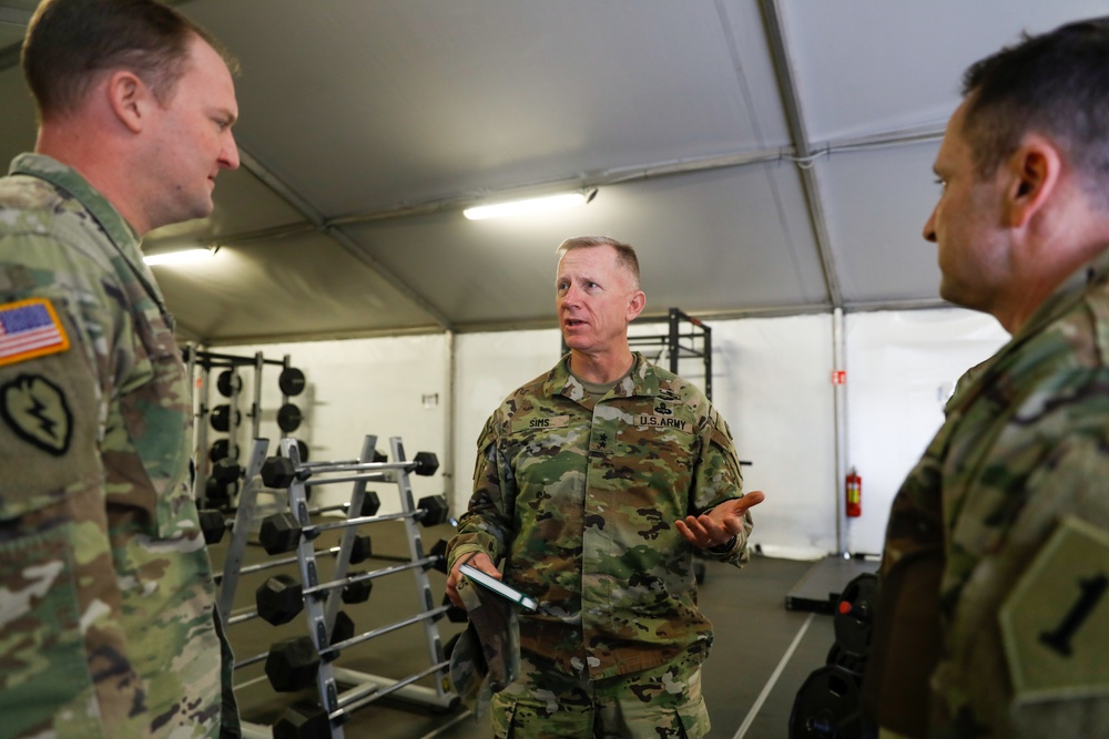 Maj. Gen. Sims visits Zagan
