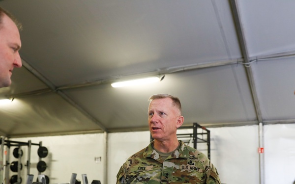 Maj. Gen. Sims visits Zagan