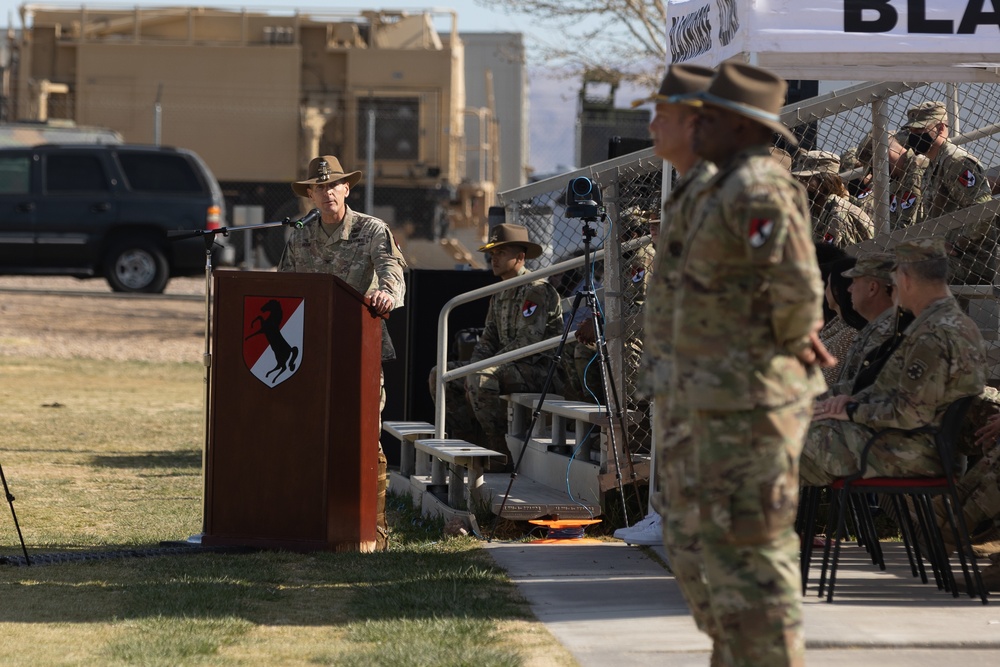 24th Regimental Command Sergeant Major assumes responsibility of 11th ACR