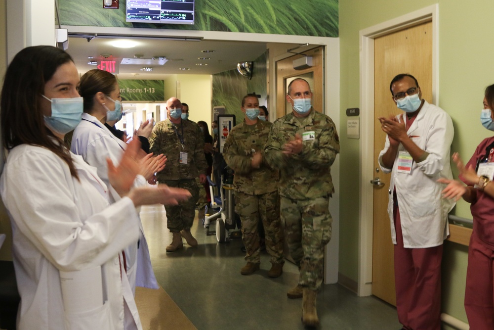 U.S. Air Force Medical Team completes their last shift at Upstate University Hospital
