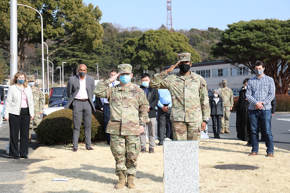 Moment of Silence at Camp Zama on 3/11 Earthquake Anniversary