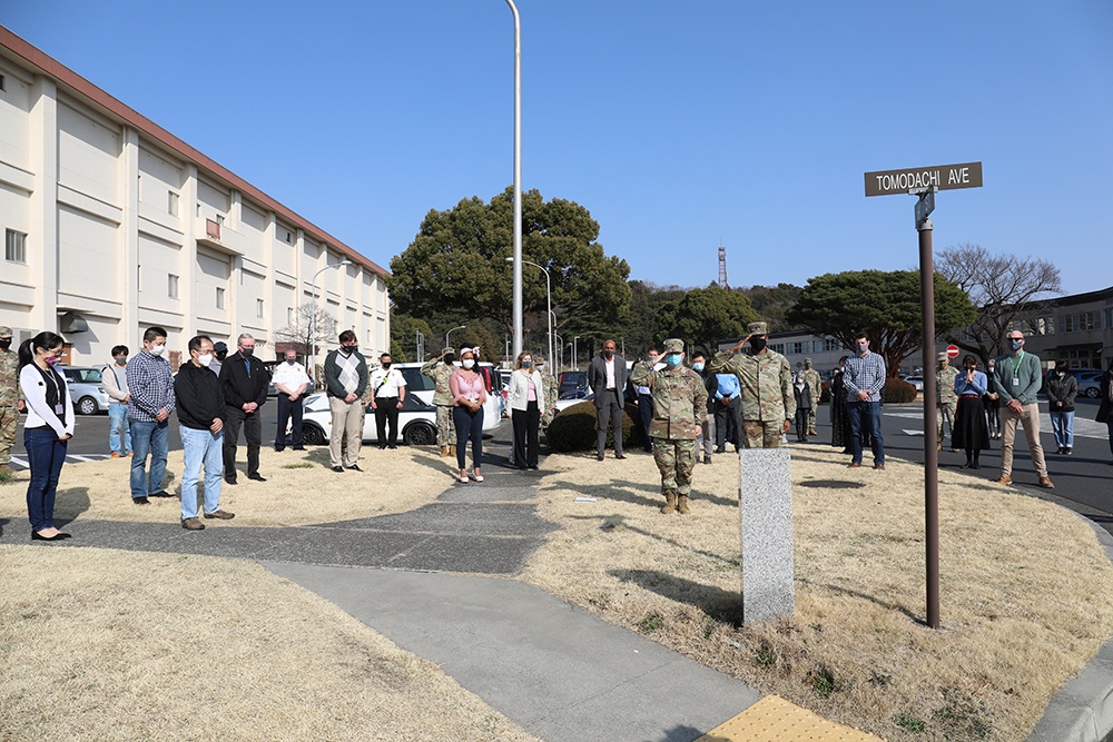 Moment of Silence at Camp Zama on 3/11 Earthquake Anniversary