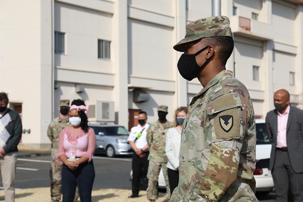 Moment of Silence at Camp Zama on 3/11 Earthquake Anniversary