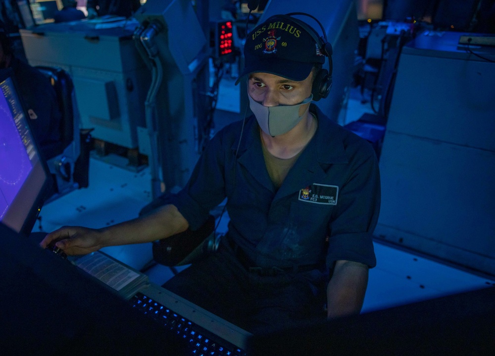 USS Milius 5-inch Live-Fire