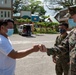 Armed Forces of the Philippines and U.S. Marines visit a local church ahead of Balikatan 22