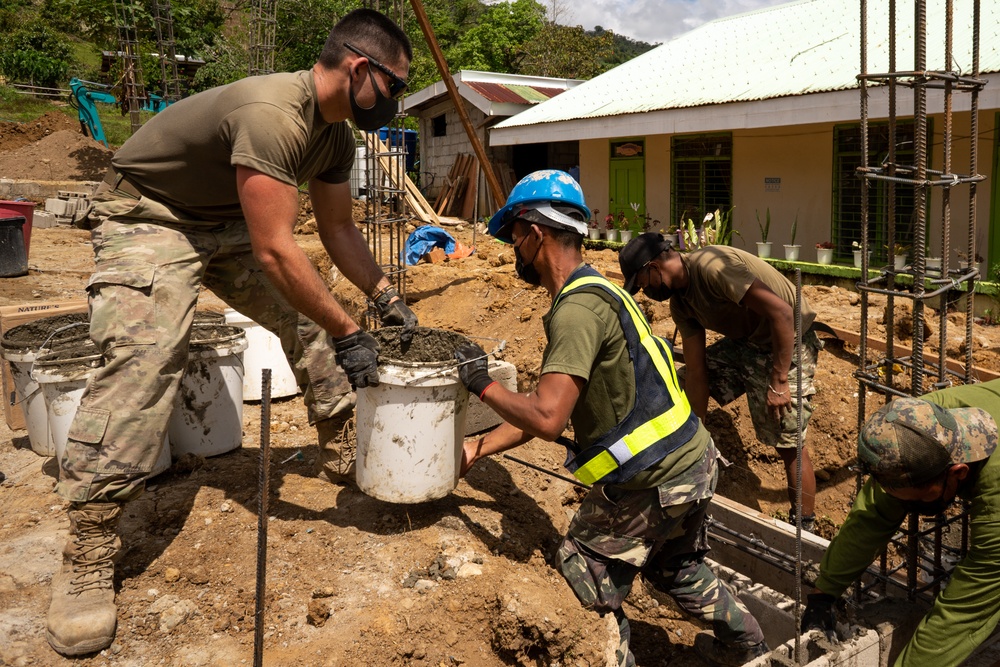 Armed Forces of the Philippines and U.S. Air Force combine construction efforts ahead of Balikatan 22