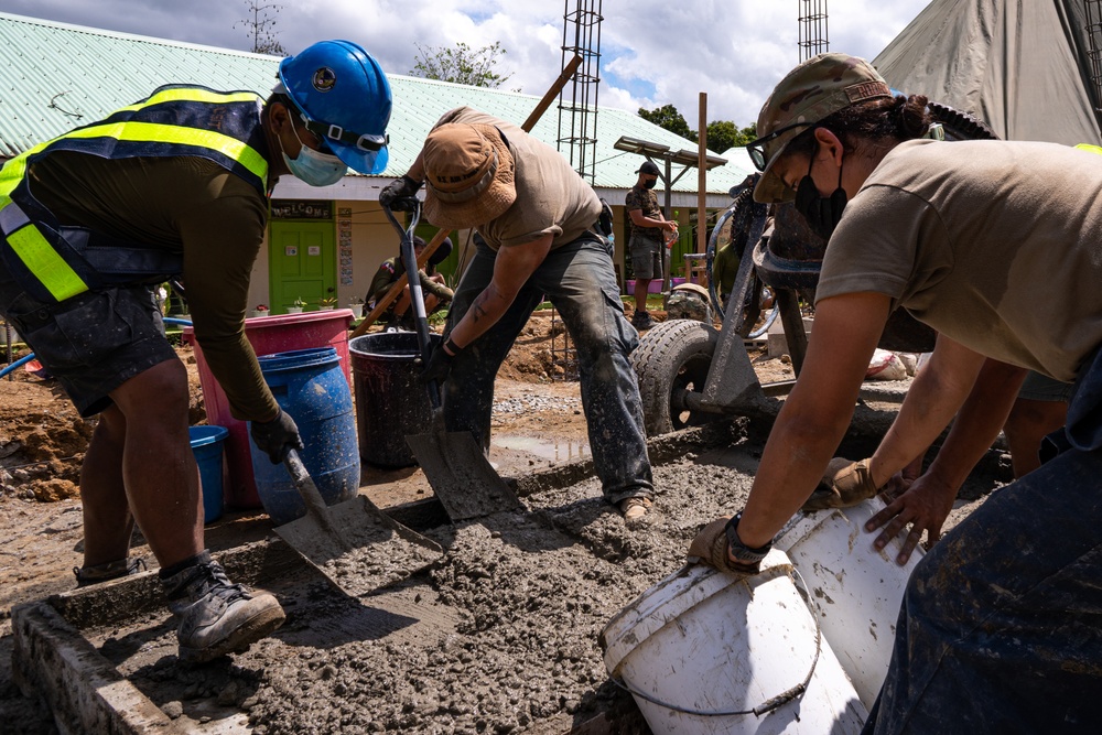 Armed Forces of the Philippines and U.S. Air Force combine construction efforts ahead of Balikatan 22