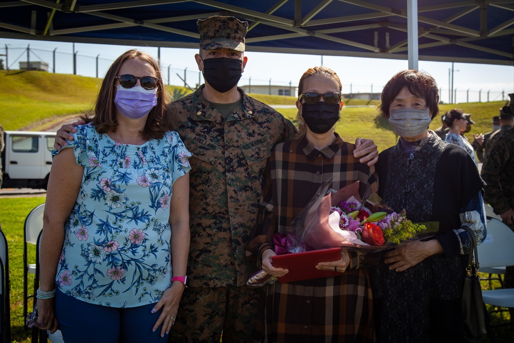 Alpha Company Conducts a Change of Command Ceremony on Camp Foster