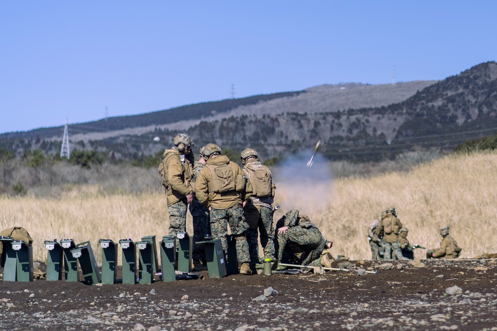 1/3 Marines Conducts Live Fire Mortar Range