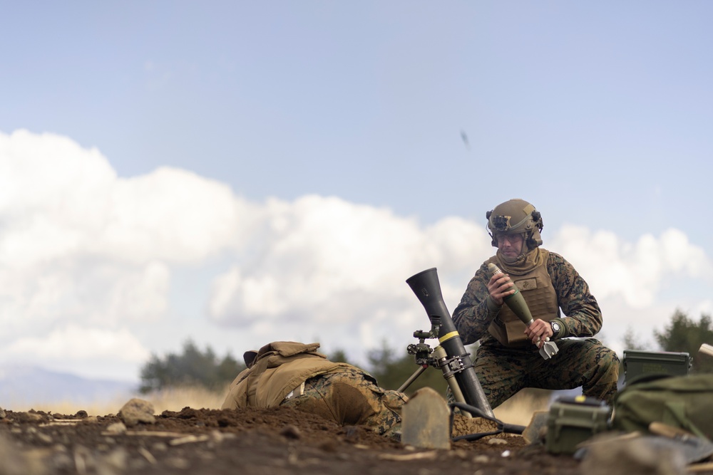 1/3 Marines Conducts Live Fire Mortar Range