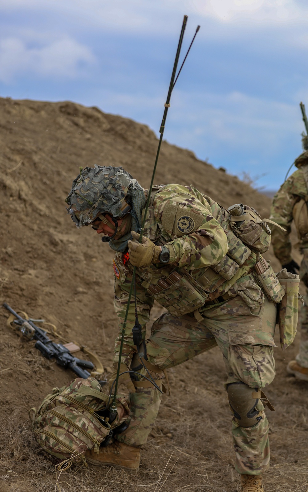 U.S. Army Soldiers work with Romanian forces during a Combined Arms Live Fire Exercise.