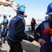 USS Ross replenishes at sea with USNS Robert E. Peary