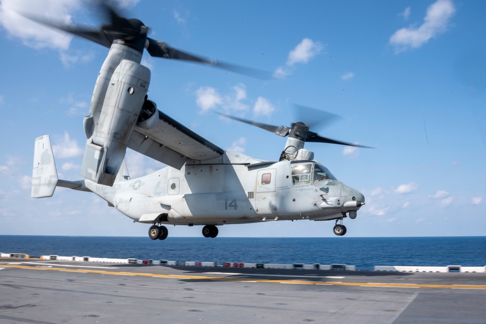 USS America (LHA 6) Conducts Flight Operations