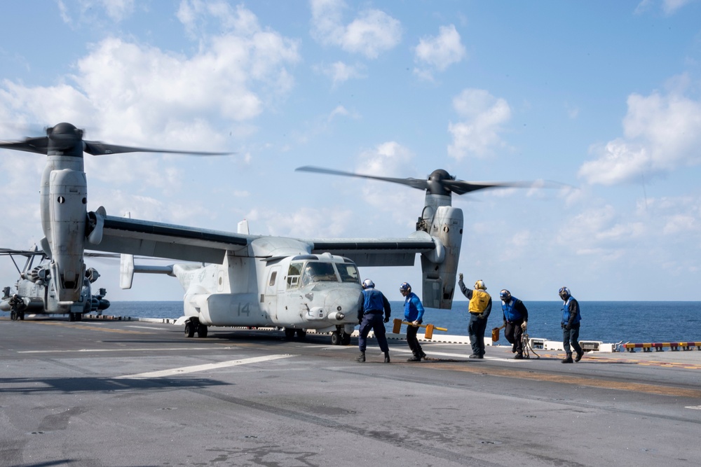 USS America (LHA 6) Conducts Flight Operations