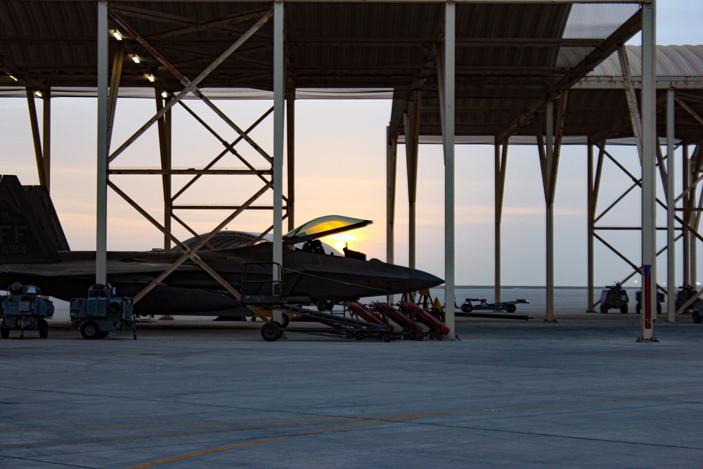 F-22 Operations at ADAB