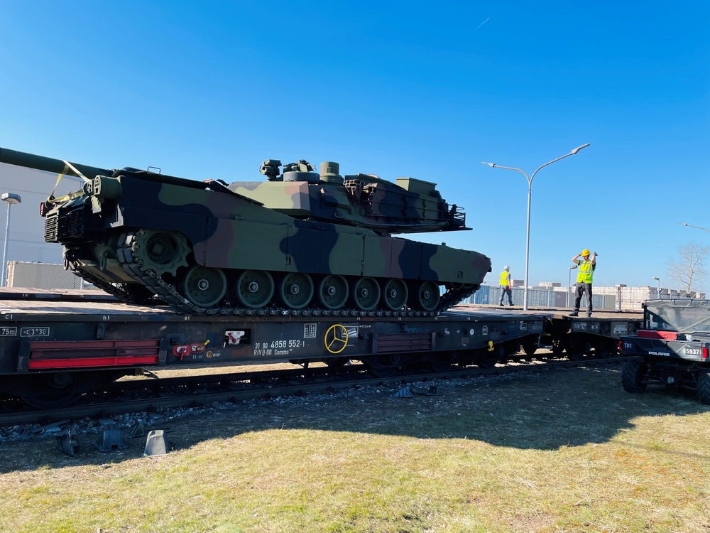 German rail now being used to help deliver Army Preposition Stocks-2 from Mannheim to Grafenwoehr