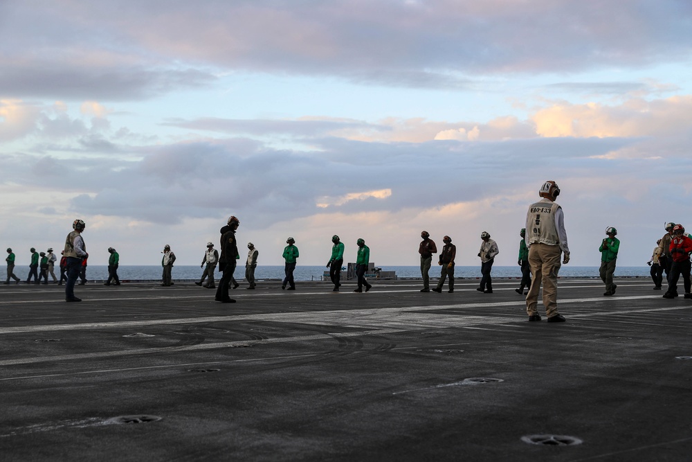 Abraham Lincoln conducts flight operations