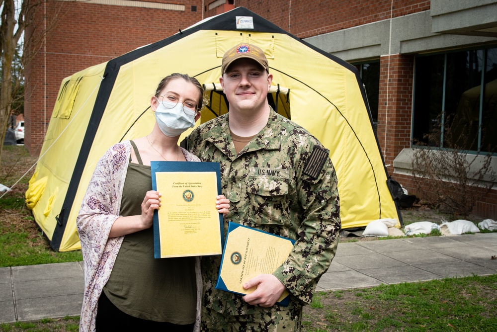 Cherry Point Sailor Reenlists