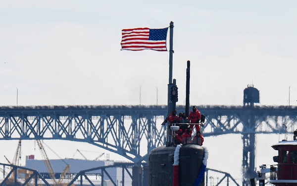 USS Colorado (SSN 788) returns from deployment