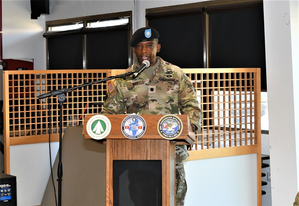 839th Transportation Battalion, SGM Change of Responsibility Ceremony