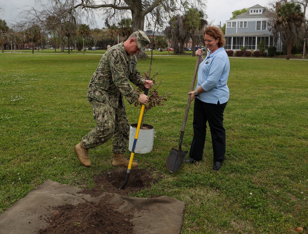Parris Island Tree Planting Ceremony