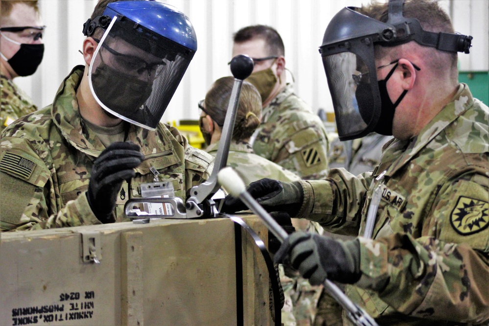 89B ALC students complete ammo inspection training at Fort McCoy’s Ammunition Supply Point Point