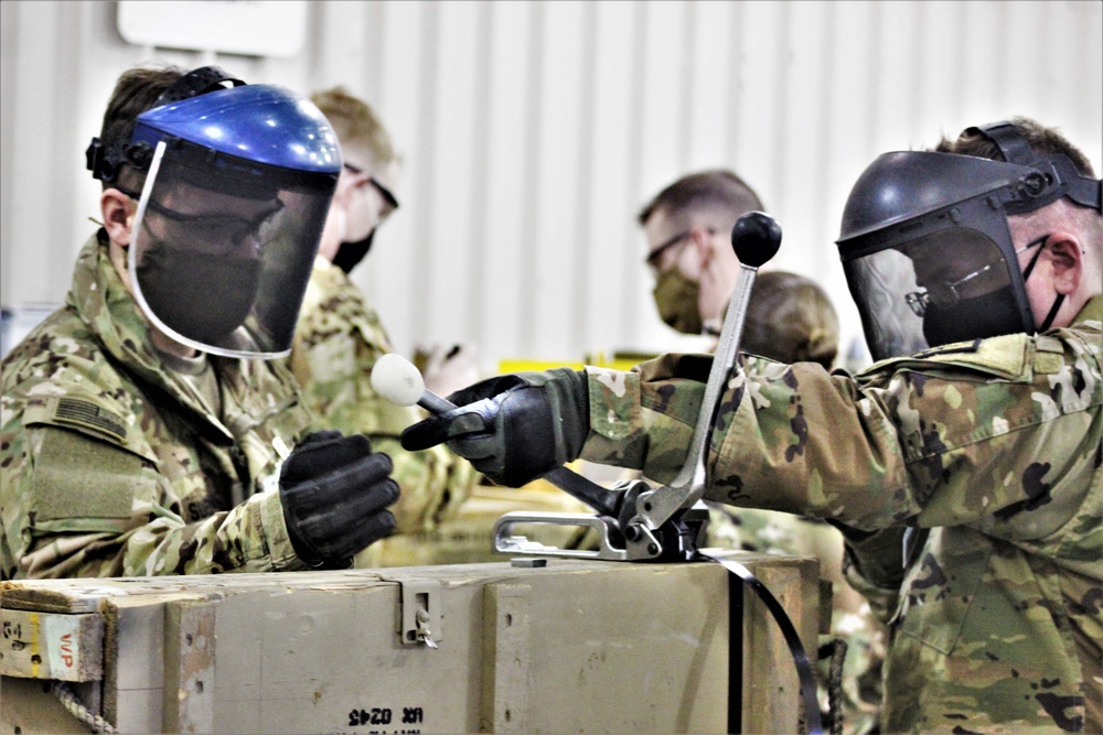 89B ALC students complete ammo inspection training at Fort McCoy’s Ammunition Supply Point Point