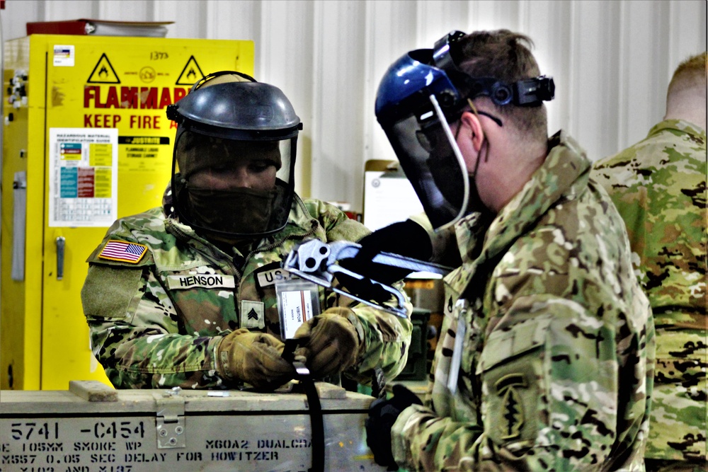 89B ALC students complete ammo inspection training at Fort McCoy’s Ammunition Supply Point Point