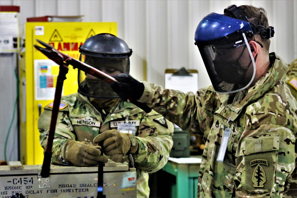 89B ALC students complete ammo inspection training at Fort McCoy’s Ammunition Supply Point Point