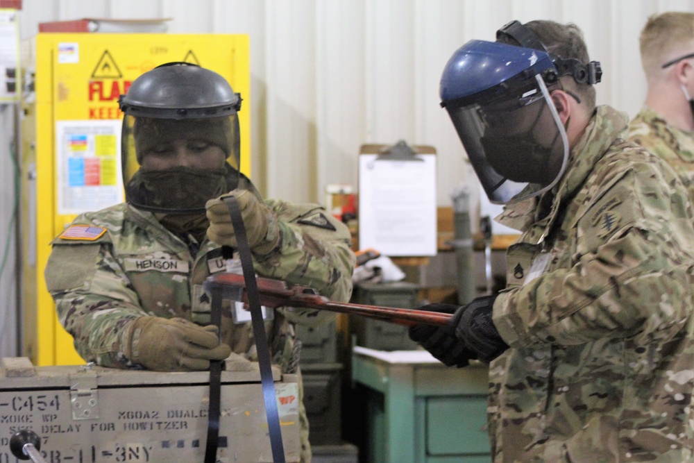 89B ALC students complete ammo inspection training at Fort McCoy’s Ammunition Supply Point Point