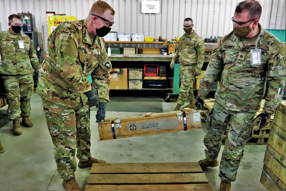 89B ALC students complete ammo inspection training at Fort McCoy’s Ammunition Supply Point Point